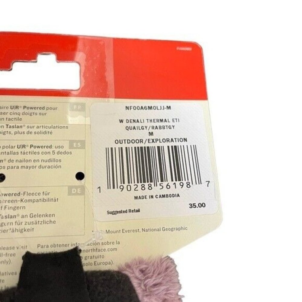 The North Face Osito etip gloves girl purple size Medium - Picture 7 of 8